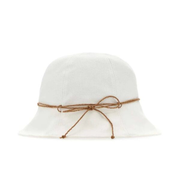 NWT Helen Kaminski Balu Cloche Bucket Hat packable cotton raffia